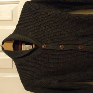 Boys Grey Button Sweater